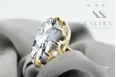 Zircon 14K Yellow gold Ring Vintage craft vrc253y